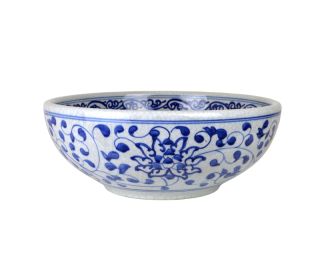 Раковина чаша Bronze de Luxe Melody 2241, белый/синий